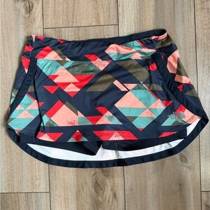 The North Face Women's Geo Print Athletic Skort - Navy, Coral, Teal, Olive